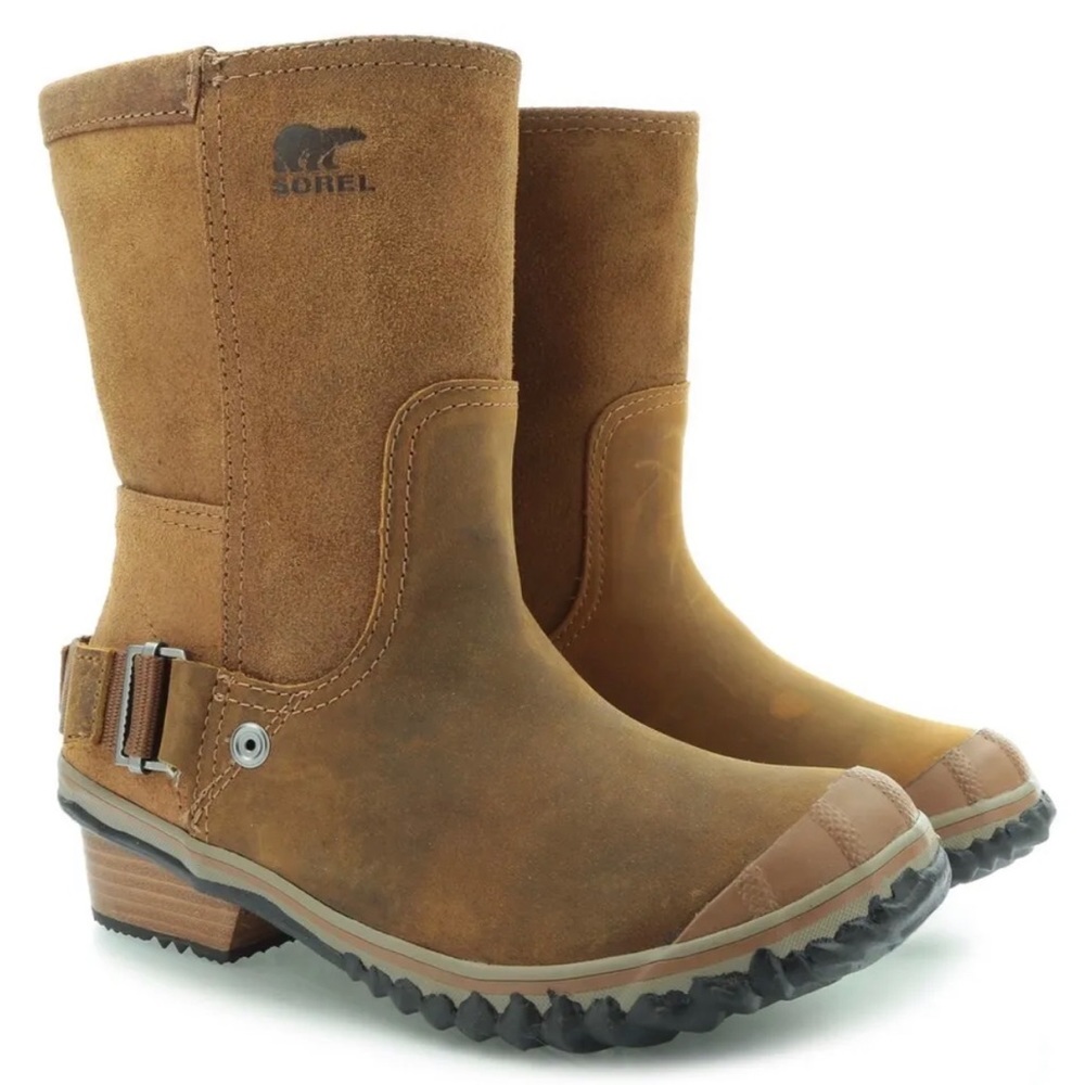 EUC Sorel Slim Shortie boots women’s size 10 Elk Grizzly